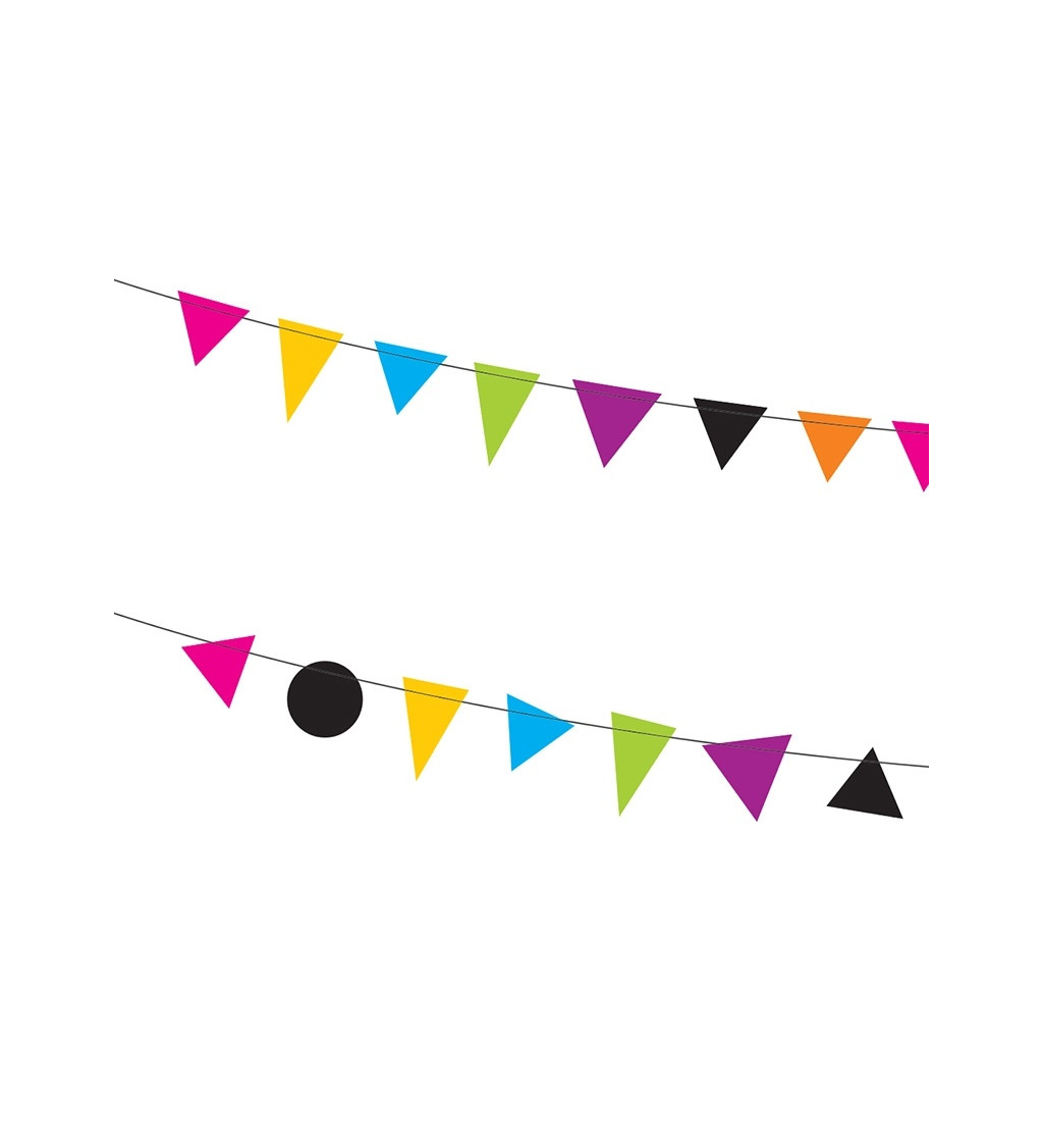 Barevná dekorace - girlanda