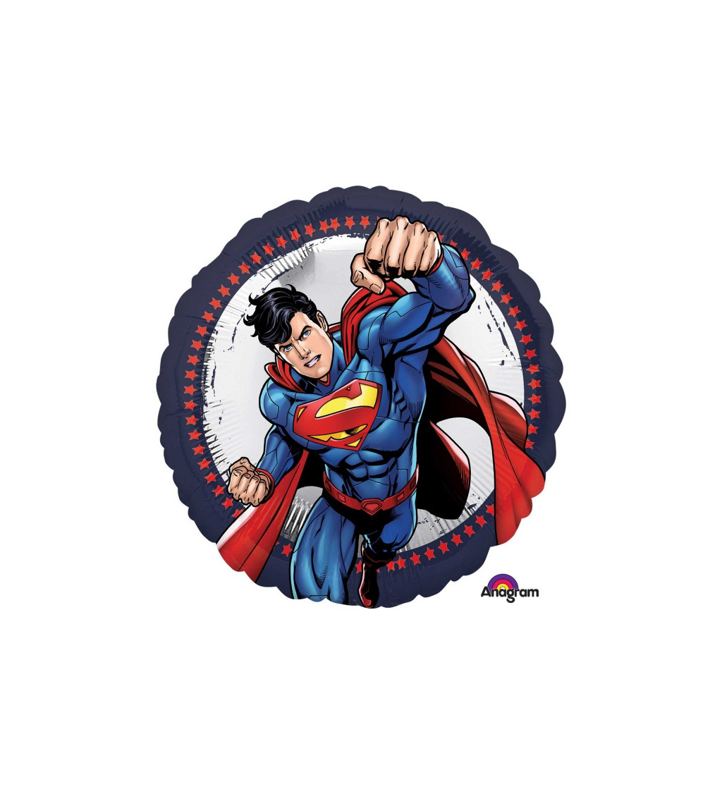 Balónek se Supermanem - kulatý