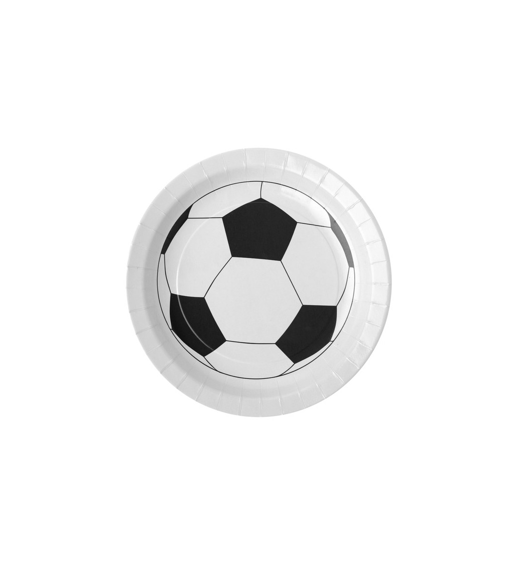 Talířky s fotbalovým míčem
