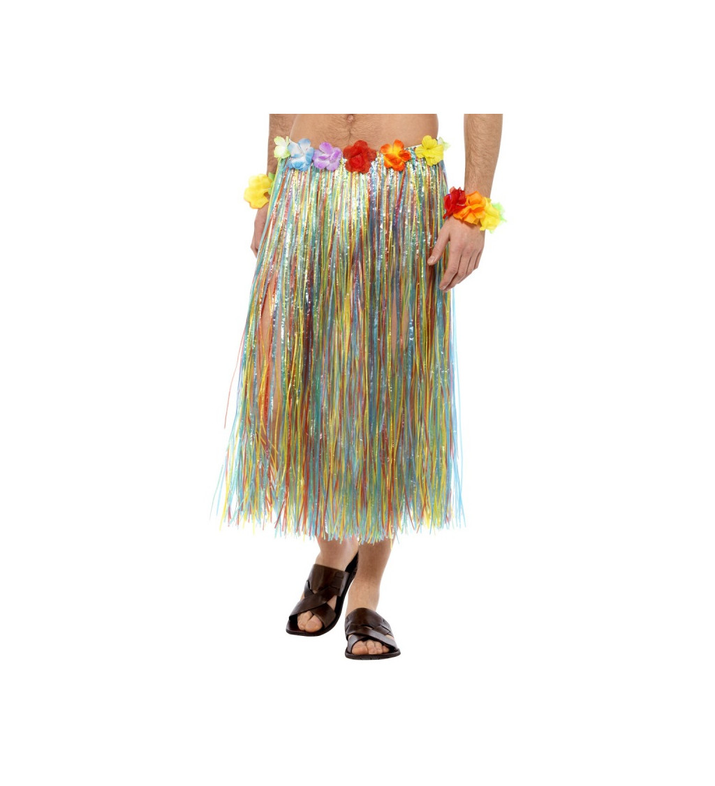 Dlouhá havajská sukně - barevná