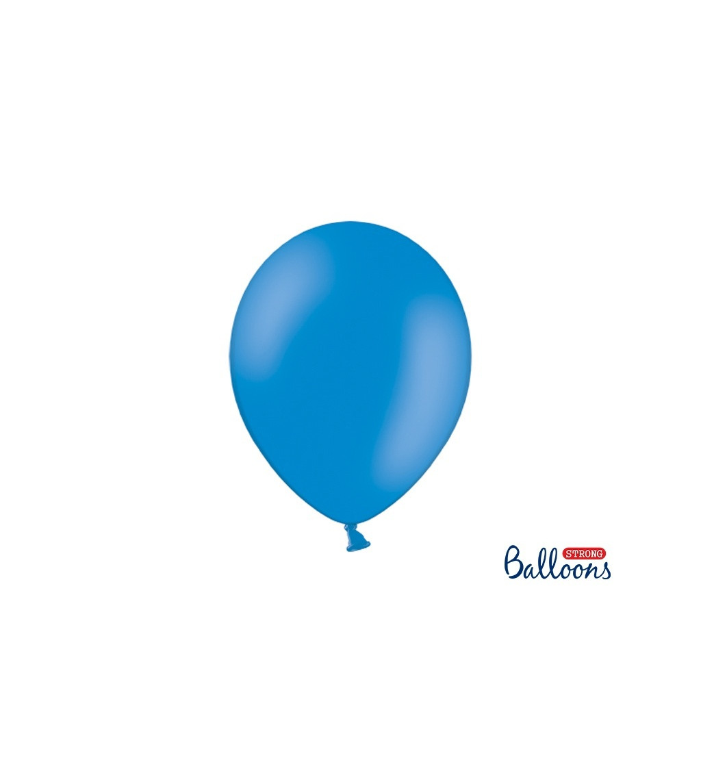 Balení modrých balónků