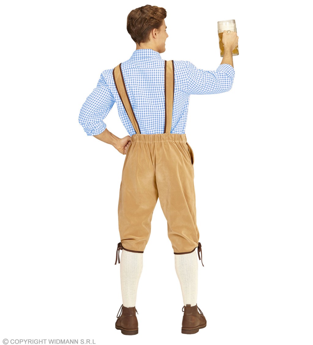 Béžové kalhoty - bavorský styl