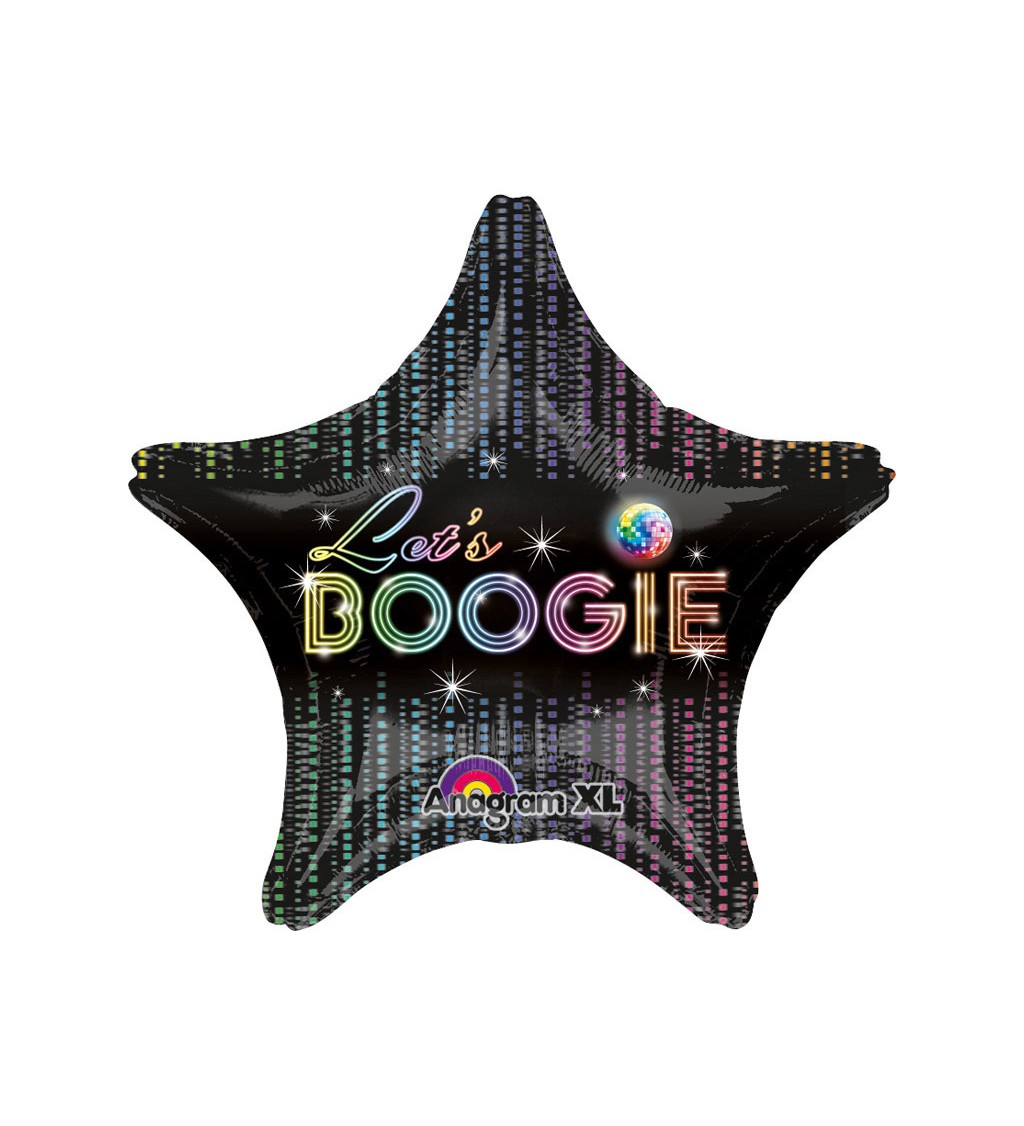 Balónek Boogie - fóliová hvězda