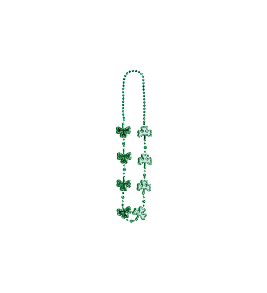 Zelený náhrdelník - trojlístky