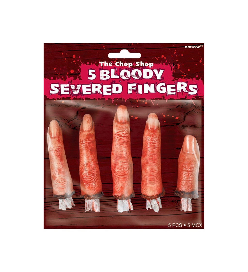 Uříznuté prsty - krvavé