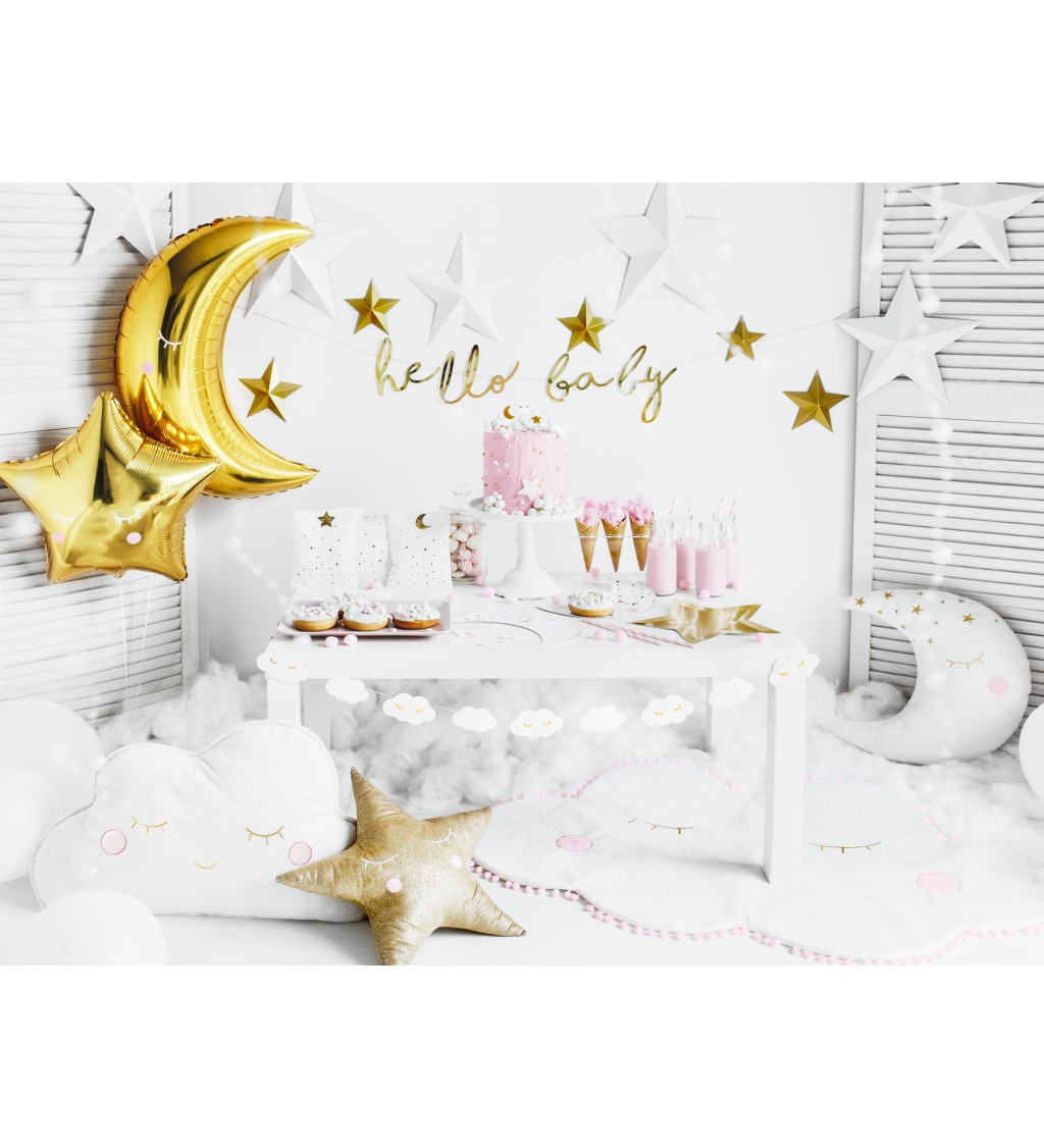 Fóliová metalická hvězda - zlatá