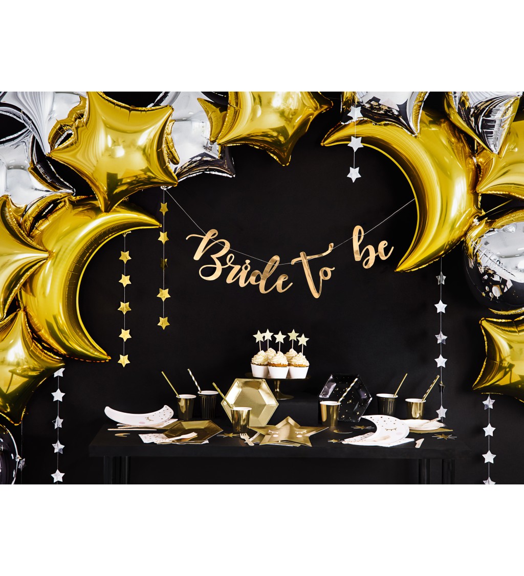 Fóliová metalická hvězda - zlatá