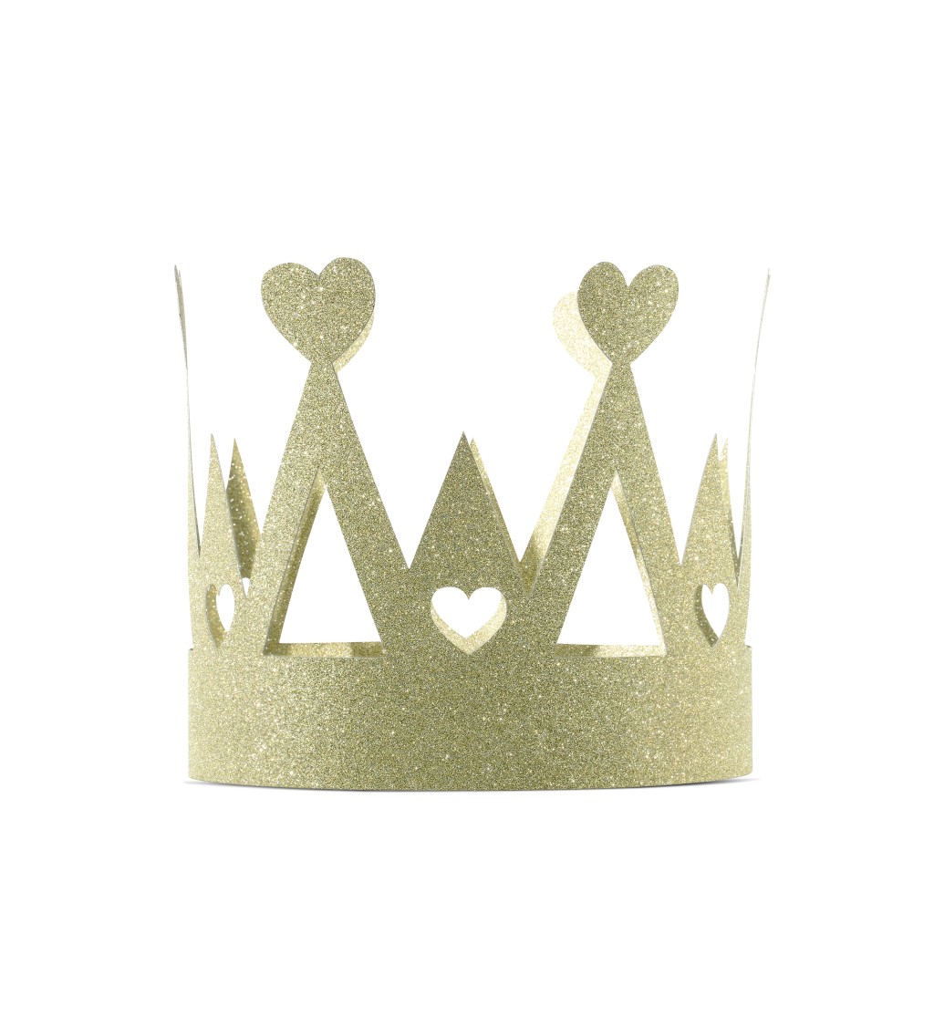 Zlatá papírová korunka