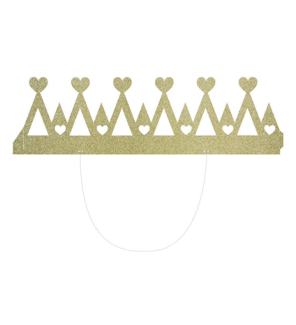 Zlatá papírová korunka