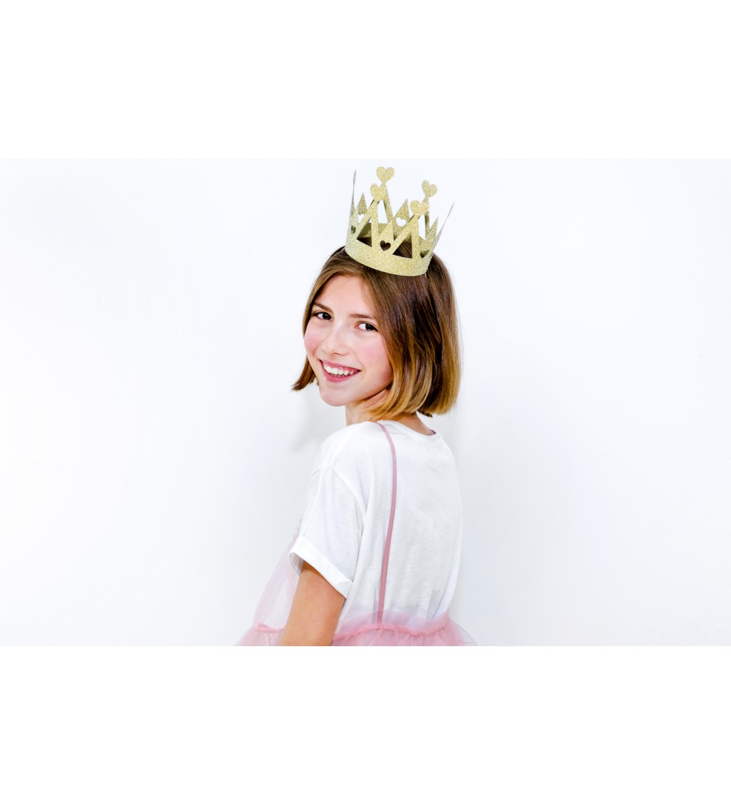 Zlatá papírová korunka