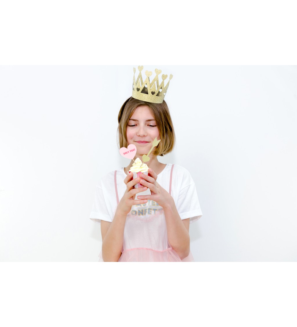 Zlatá papírová korunka