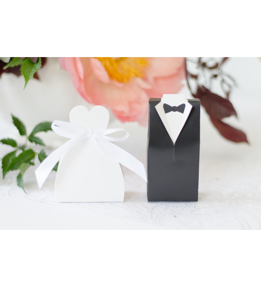 Svatební krabičky - šaty