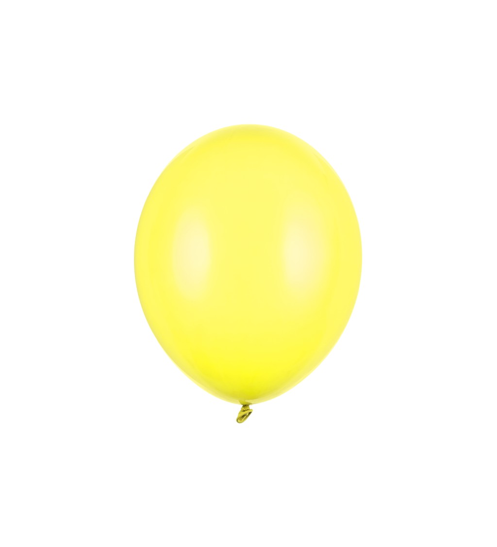 Balení žlutých balónků