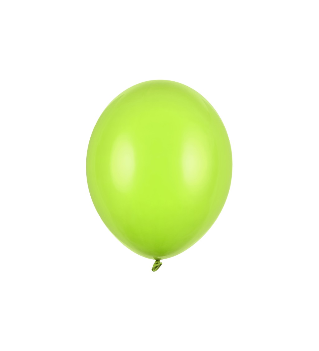 Balení světle zelných balónků