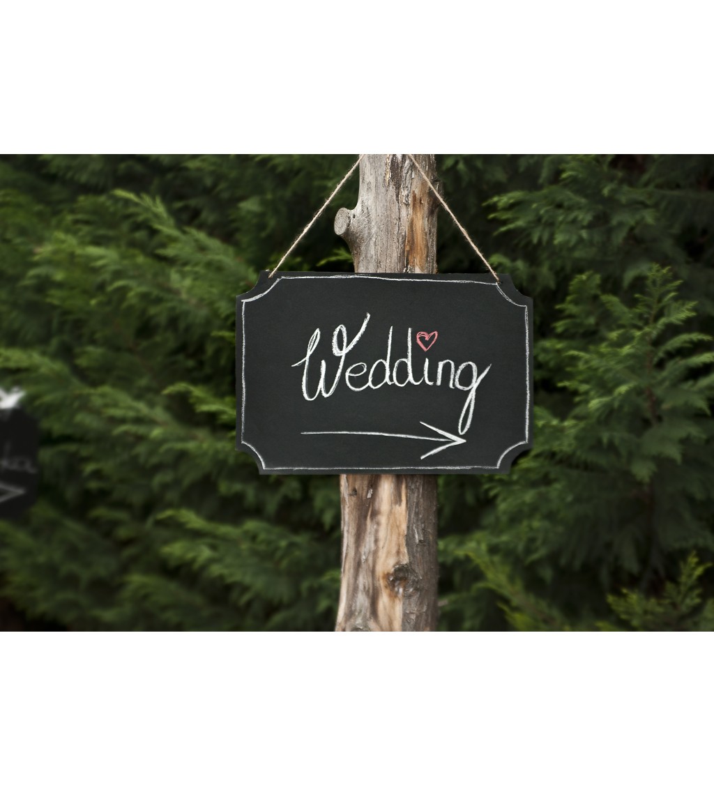 Svatební tabulka - psací