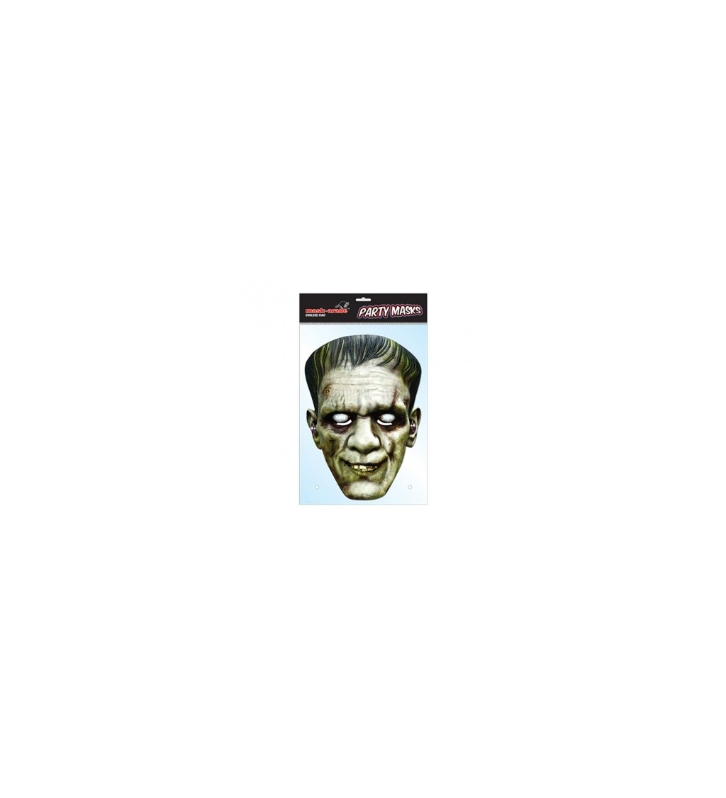 Maska Frankensteina - papírová hlava