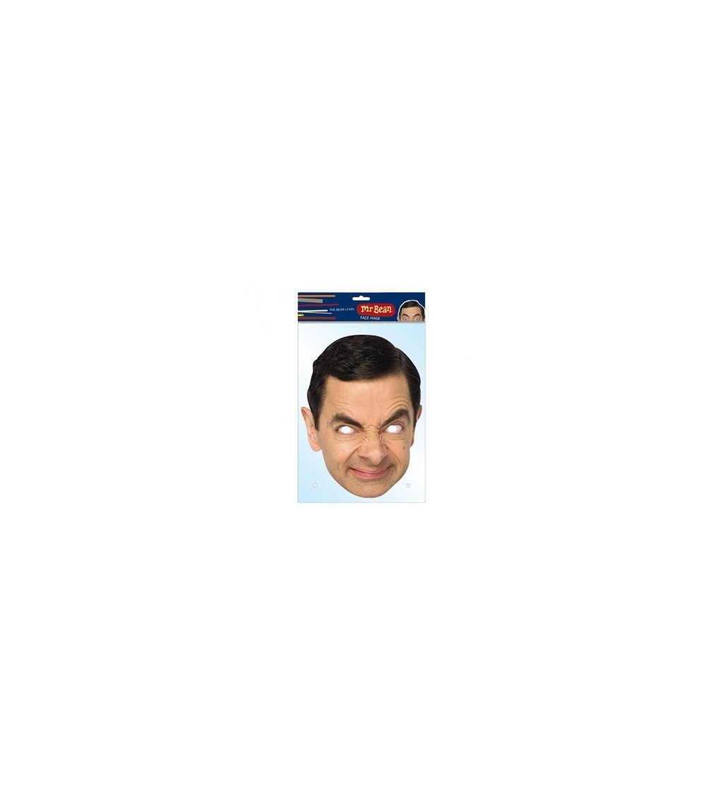 Maska Mr. Beana - papírová hlava