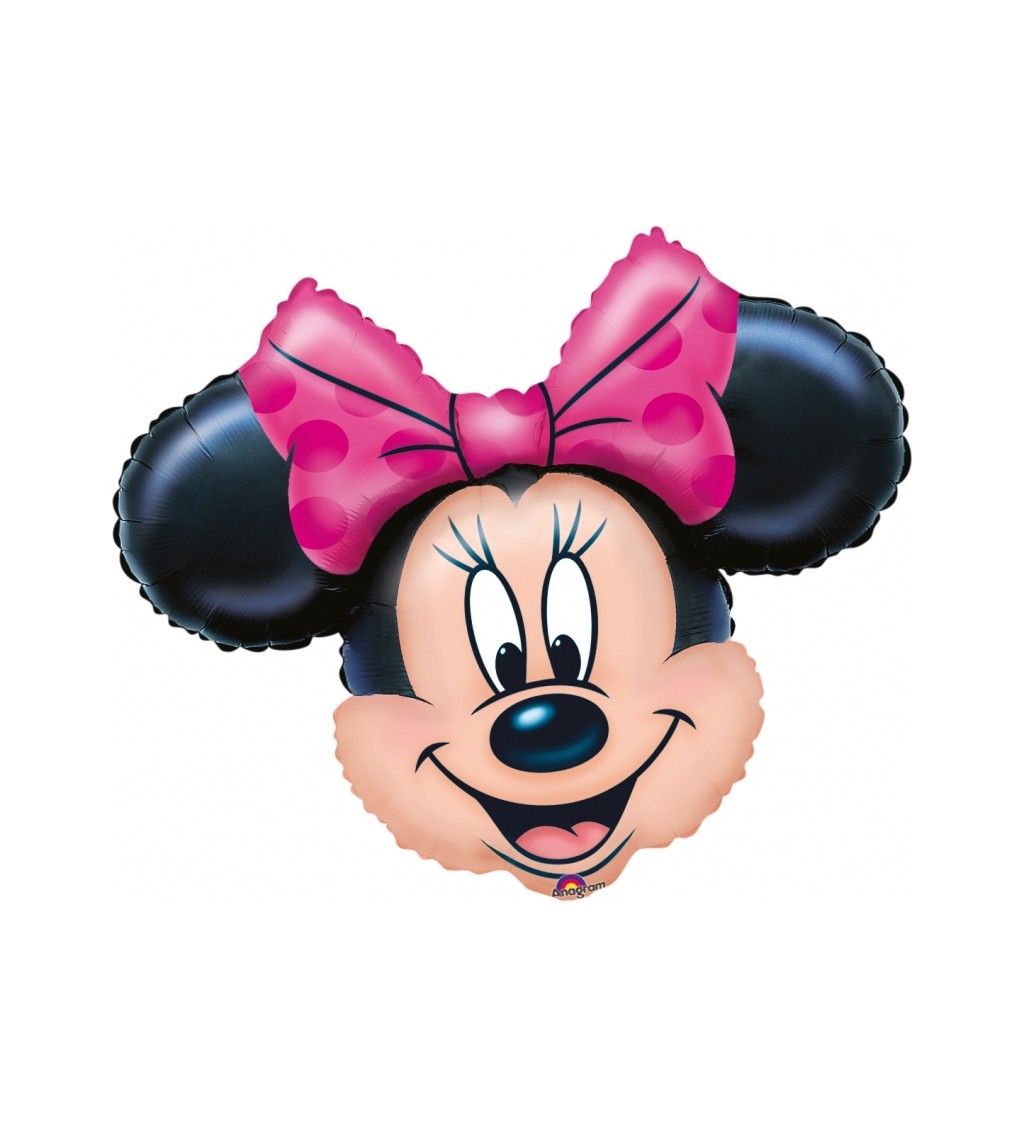 Balónek Minnie Mouse - fóliová hlava