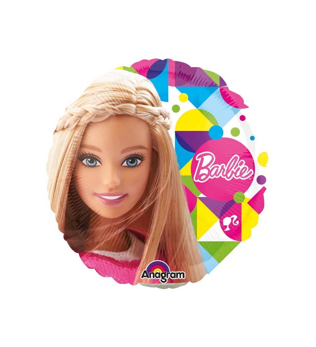 Balónek s Barbie - fóliový