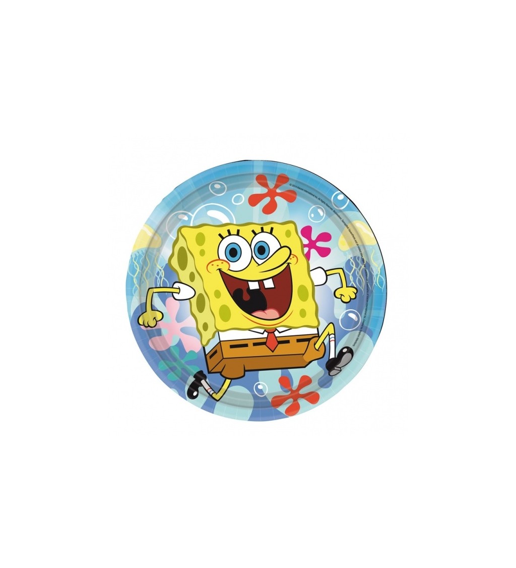 Talířky se SpongeBobem
