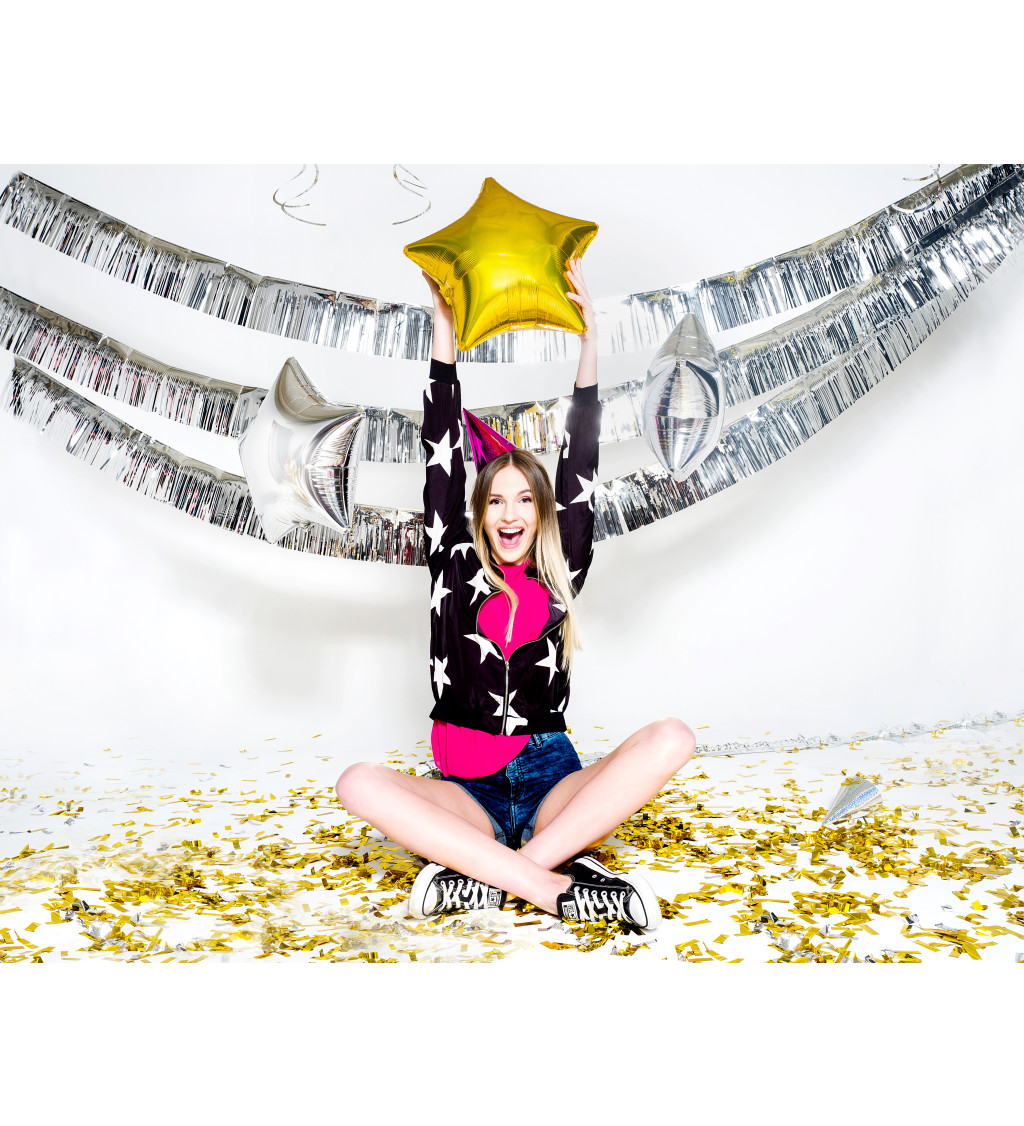 Konfety vystřelovací - zlaté, velké