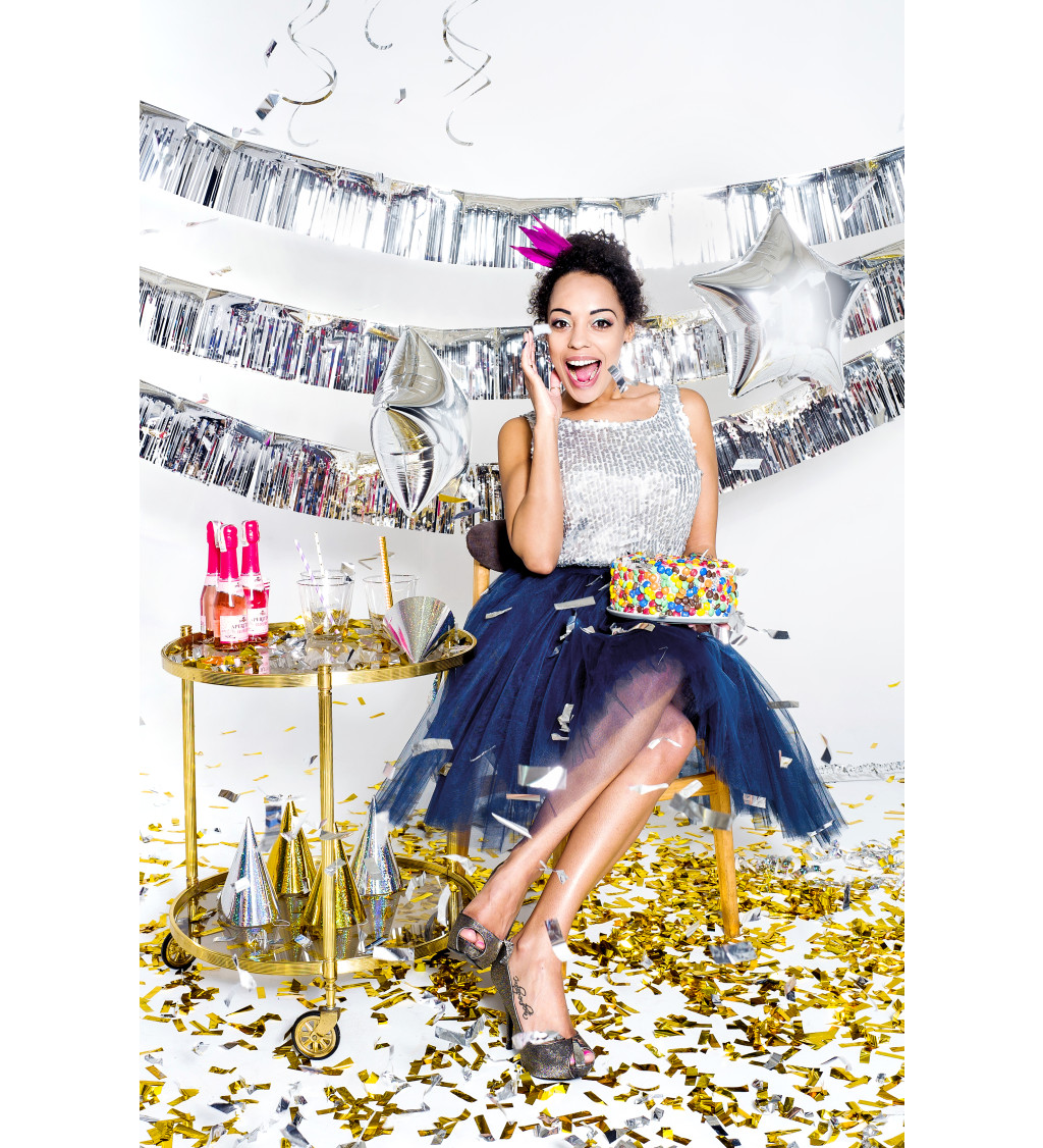 Konfety vystřelovací - zlaté, velké