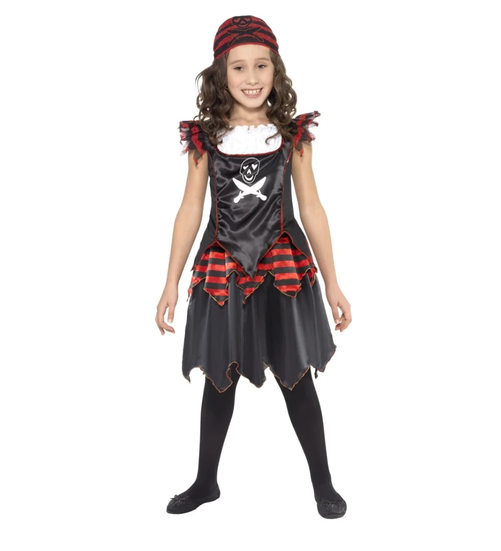 Kostým Černé pirátky - pro děti