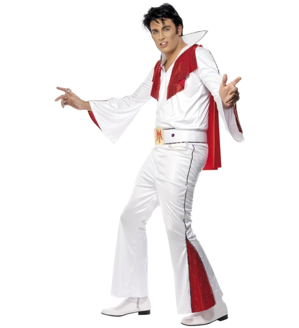 Kostým Elvise - bílo-červený
