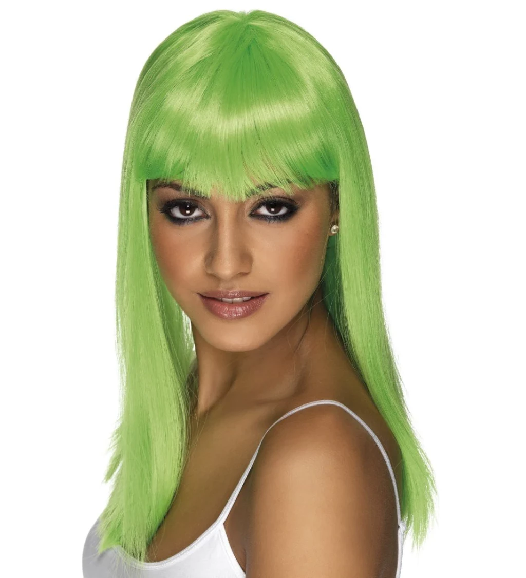 Zelená paruka Glamourama - pro dámy