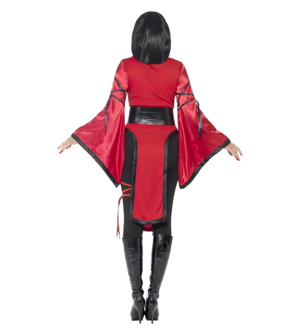 Dámský Ninja kostým - červený