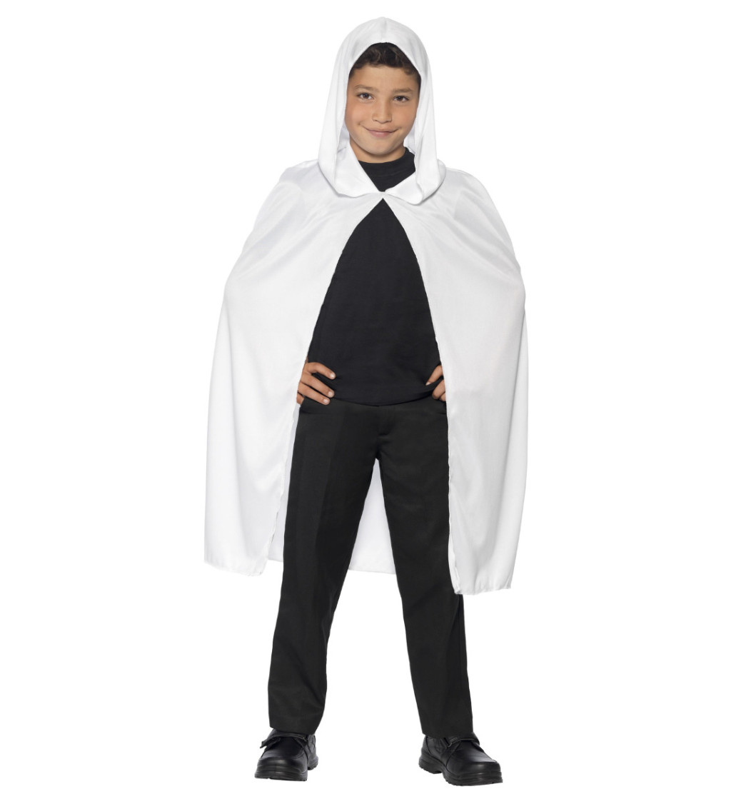 Bílý plášť s kapucí - pro děti