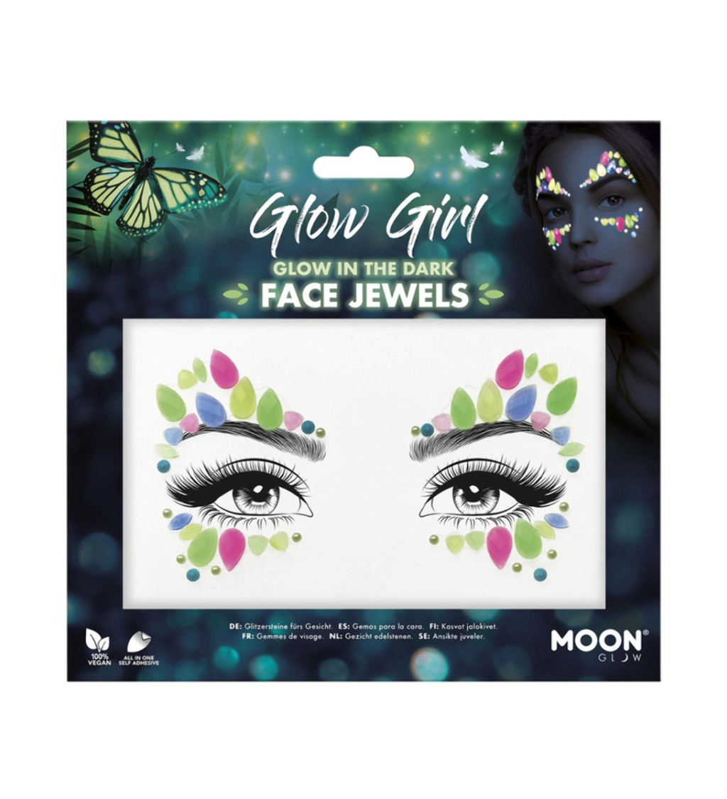 moon face jewels color