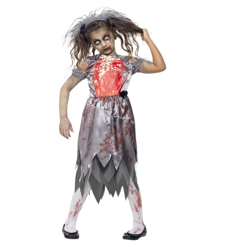 Kostým Zombie nevěsty - pro děti