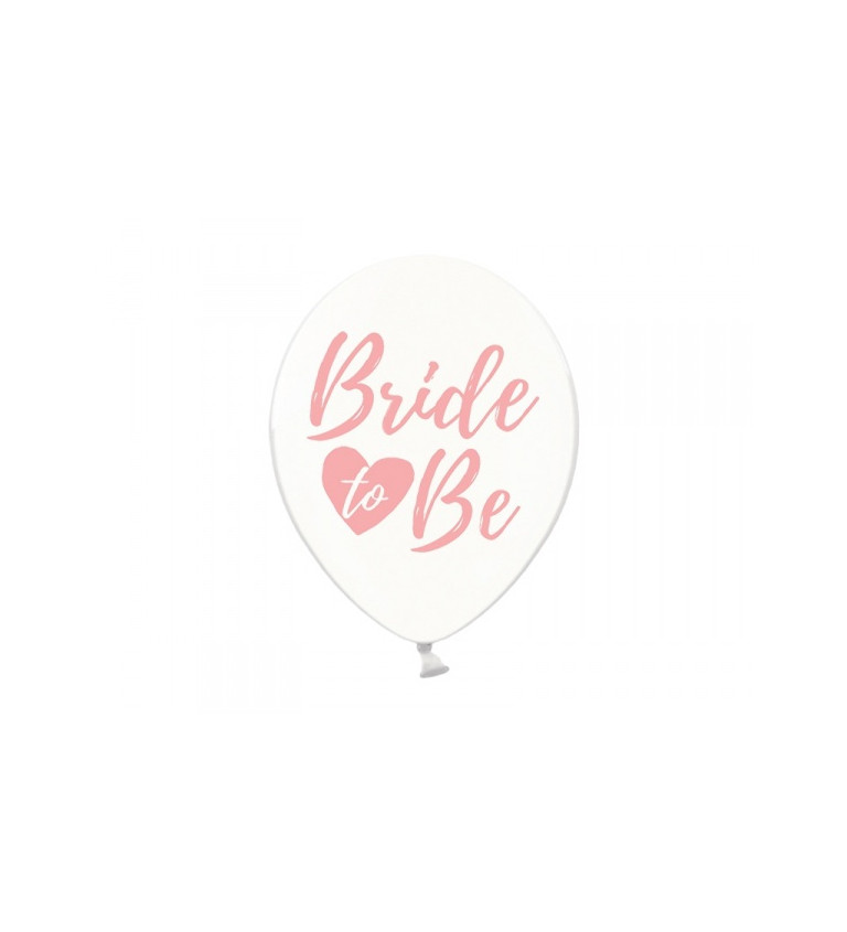 Balónek Bride to Be průhledný - 6ks