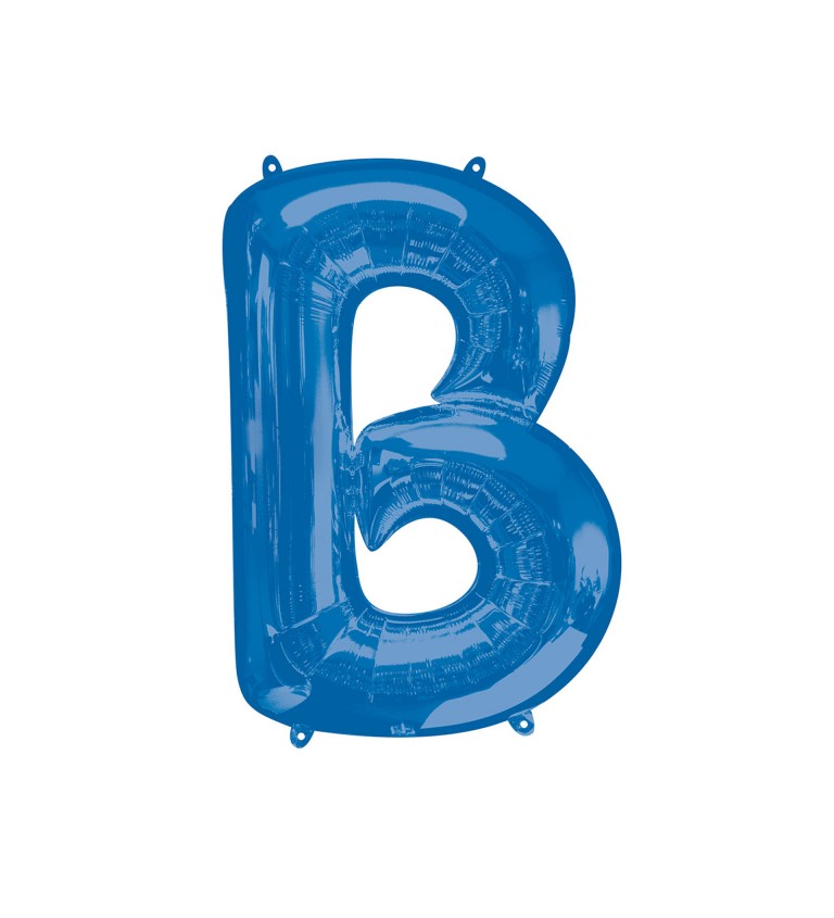 Modré nafukovací písmeno B - balónek