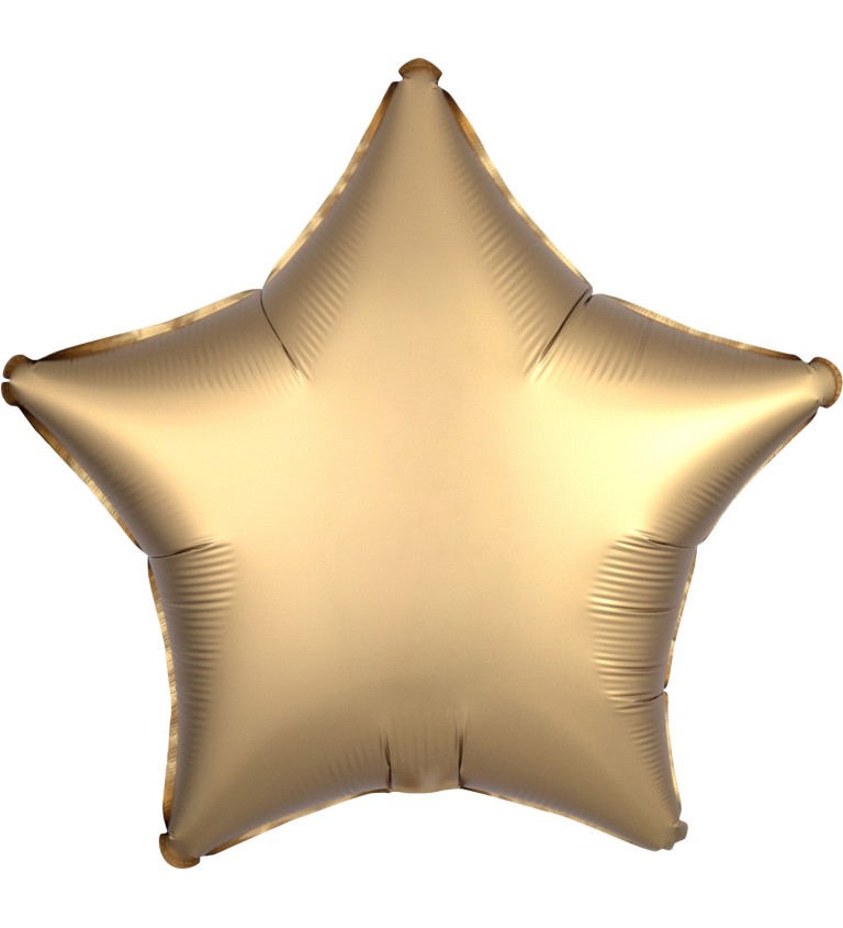 Zlatý balónek - fóliová hvězda