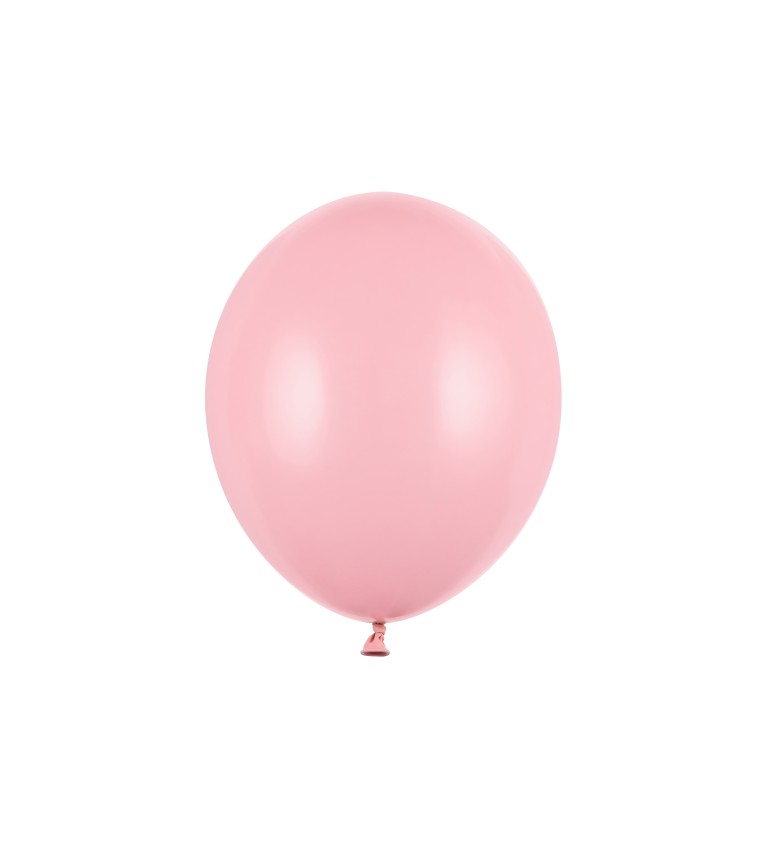 Balení světle růžových balónků