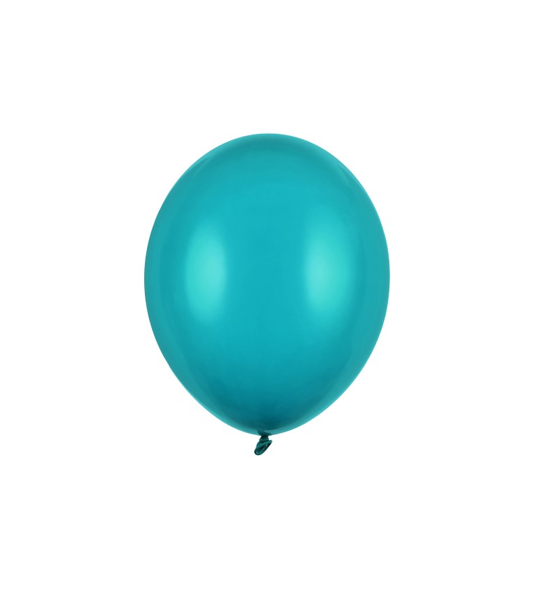 Balení tyrkysových balónků
